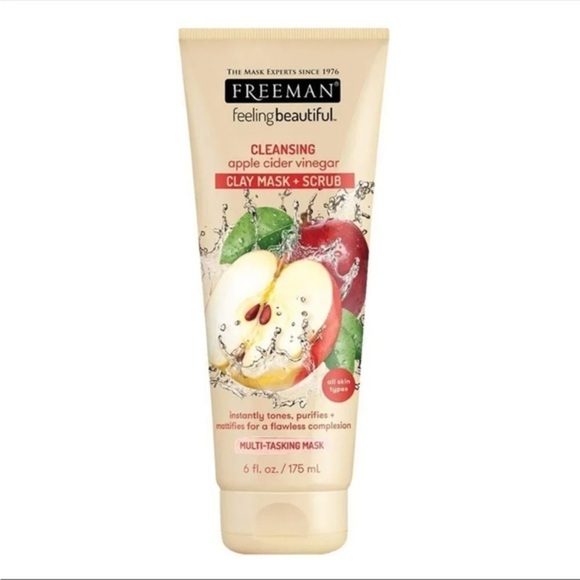 Freeman Feeling Beautiful 4-in-1 Apple Cider Vinegar Foaming Clay Mask 6 Oz - Picture 1 of 4
